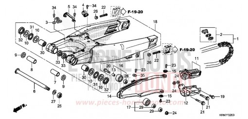 BRAS OSCILLANT CRF250RE de 2014